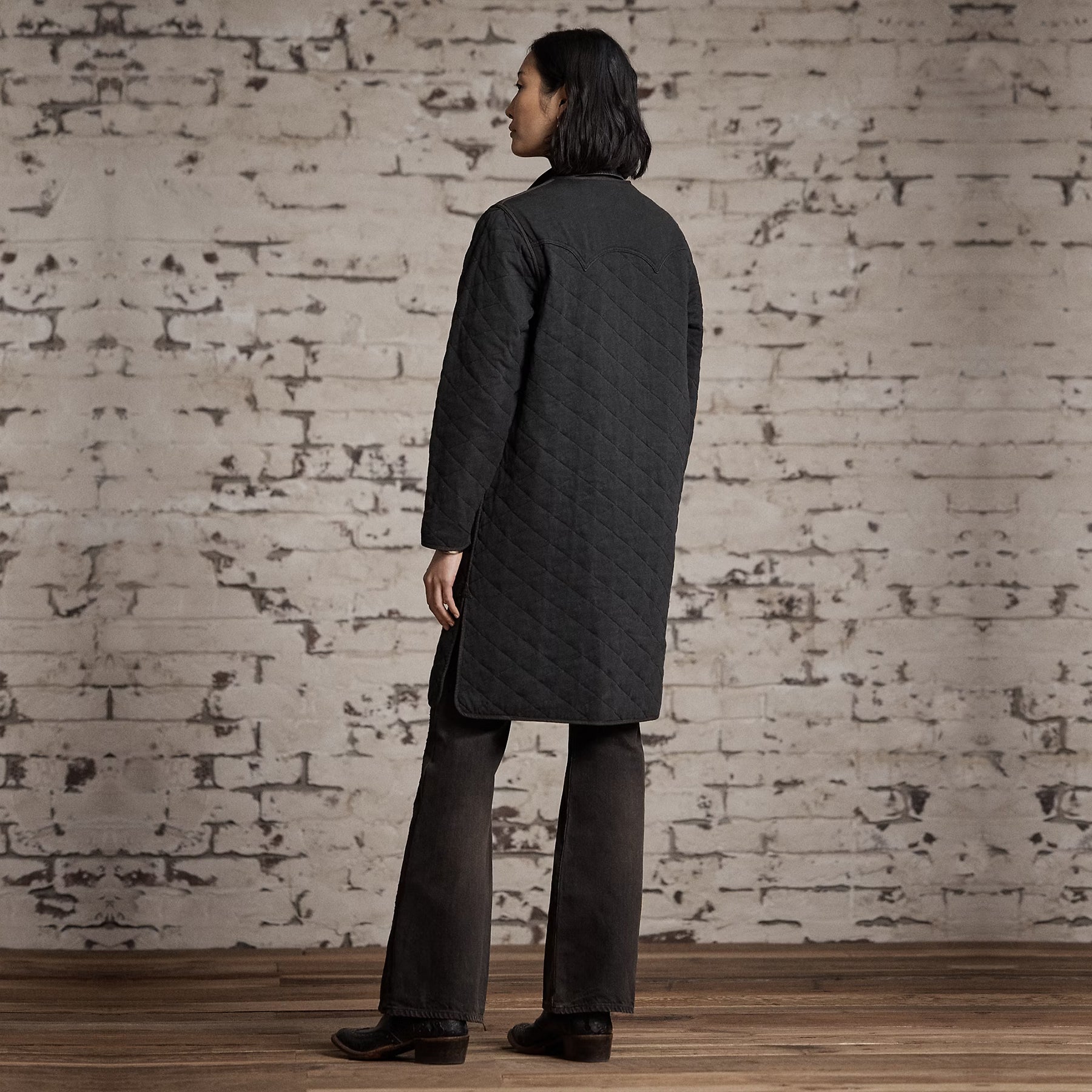 Quilted Cotton-Linen Liner Jacket in Vintage Black – Jupiter and Main