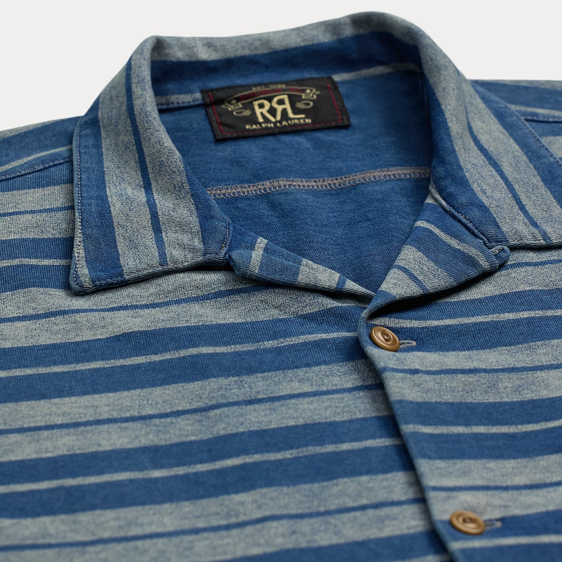 Indigo Striped Jersey Camp Shirt – Jupiter and Main