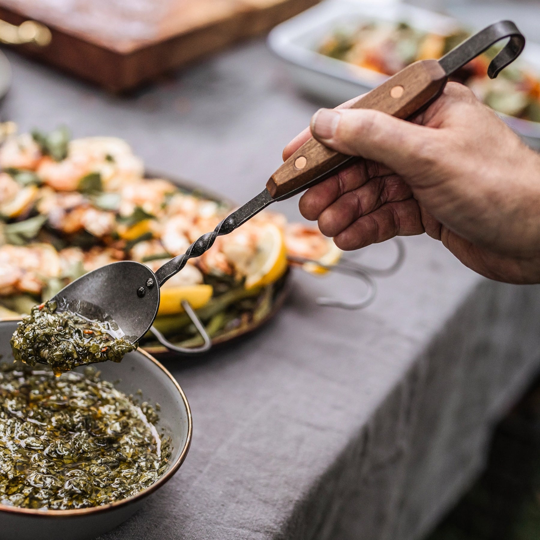 Barebones Living Cowboy Grill Chef Spoon - Thumbnail 3